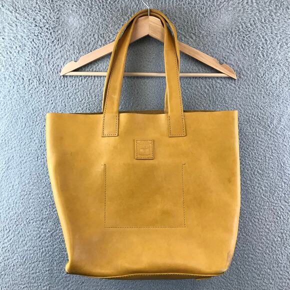 Frye Women's Shoulder Bag Yellow Leather Hand Bag - Picture 1 of 13